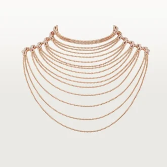Agrafe-ketting, half bezet