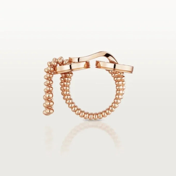 Agrafe-ring, half bezet