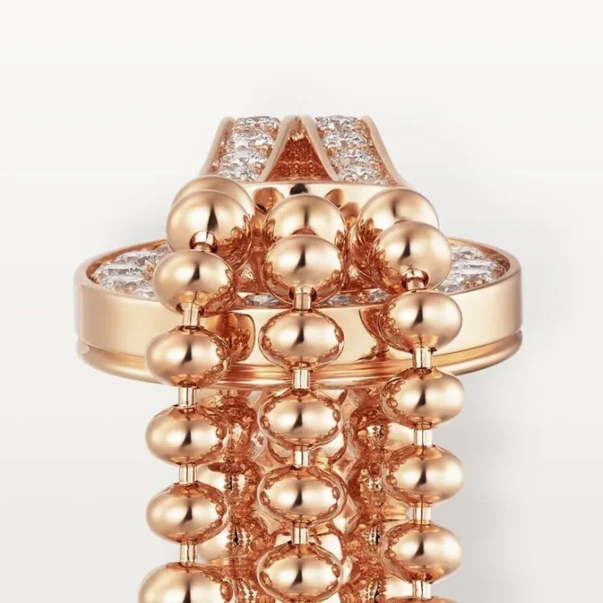 Agrafe-ring, half bezet