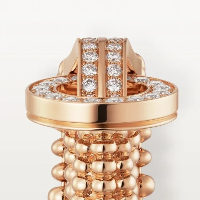 Agrafe-ring, half bezet