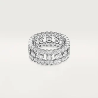Broderie De Cartier-ring, drievoudige rij, diamanten