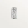 Broderie De Cartier-ring, drievoudige rij, diamanten