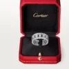 Broderie De Cartier-ring, drievoudige rij, diamanten