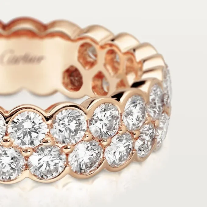 Broderie De Cartier trouwring – Roségoud, diamanten – Cartier