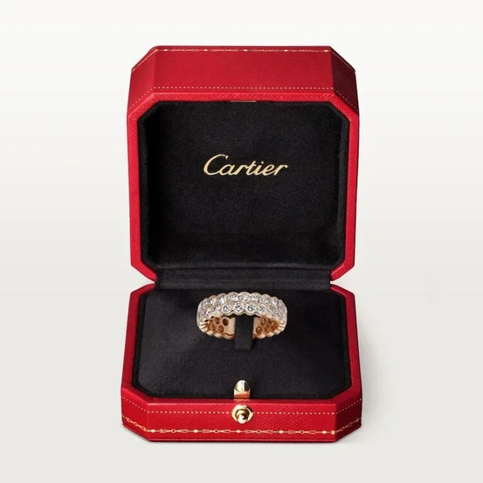 Broderie De Cartier trouwring – Roségoud, diamanten – Cartier