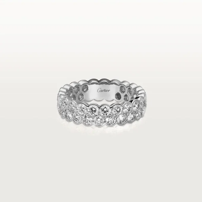 Broderie De Cartier trouwring – Witgoud, diamanten – Cartier