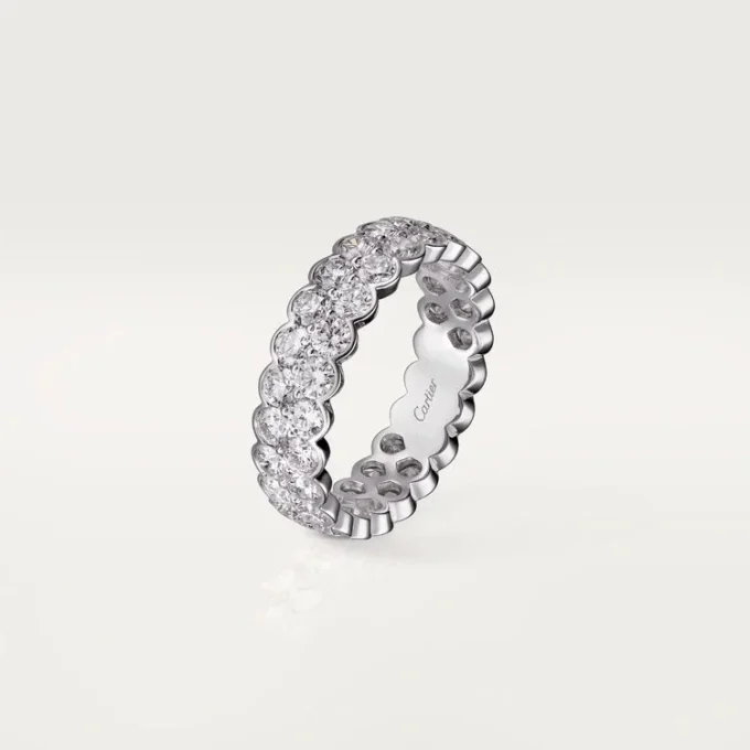 Broderie De Cartier trouwring – Witgoud, diamanten – Cartier