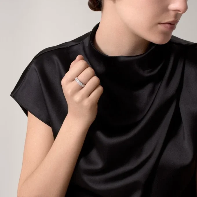 Broderie De Cartier trouwring – Witgoud, diamanten – Cartier