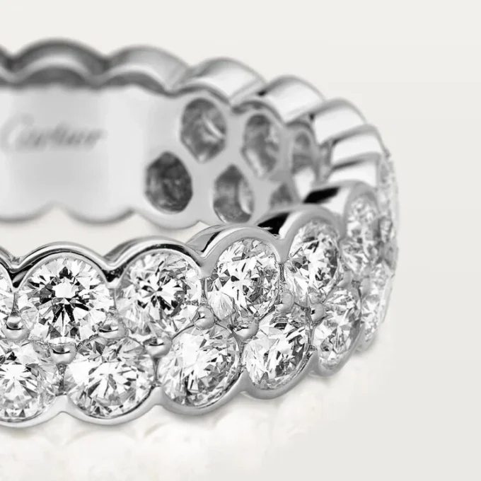 Broderie De Cartier trouwring – Witgoud, diamanten – Cartier