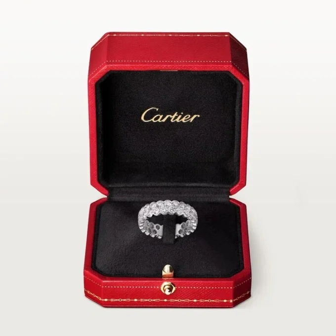 Broderie De Cartier trouwring – Witgoud, diamanten – Cartier
