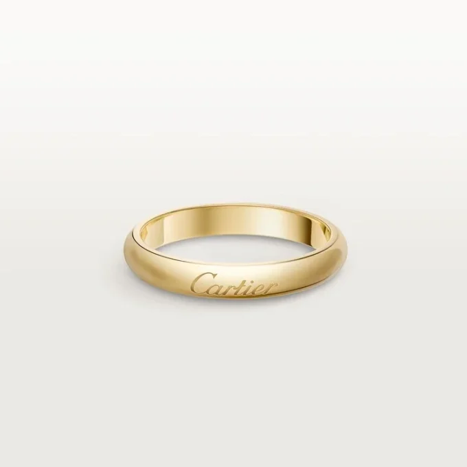 C De Cartier trouwring, 3 mm breed