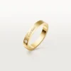 C De Cartier trouwring, 3 mm breed, 1 diamant