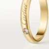 C De Cartier trouwring, 3 mm breed, 1 diamant