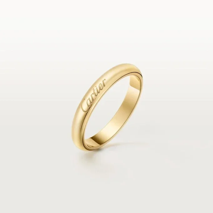 C De Cartier trouwring, 3 mm breed