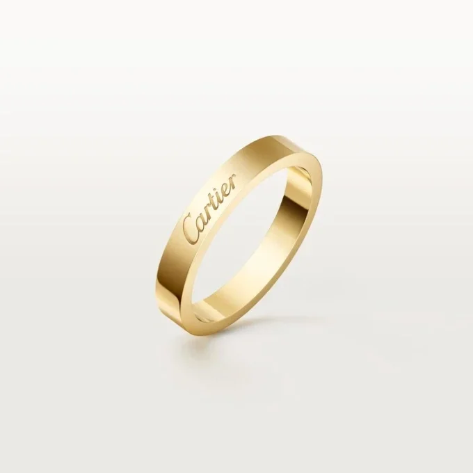 C De Cartier trouwring, 3 mm breed