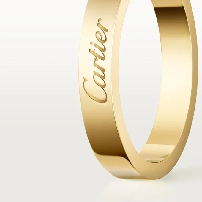 C De Cartier trouwring, 3 mm breed