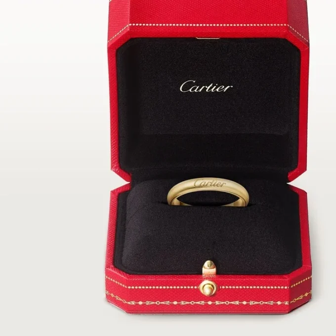 C De Cartier trouwring, 3 mm breed
