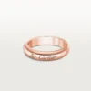C De Cartier trouwring, 4 mm breed, 1 diamant
