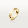 C De Cartier trouwring, 4 mm breed, 1 diamant