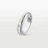 C De Cartier trouwring, 4 mm breed, 1 diamant