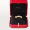 C De Cartier trouwring, 4 mm breed, 1 diamant