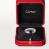 C De Cartier trouwring, 4 mm breed, 1 diamant