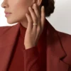 C De Cartier trouwring, 5 mm breed, 1 diamant