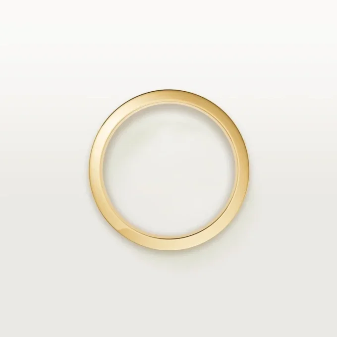 C De Cartier trouwring, 5 mm breed, 1 diamant