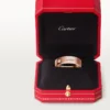 C De Cartier trouwring, 5 mm breed, 1 diamant