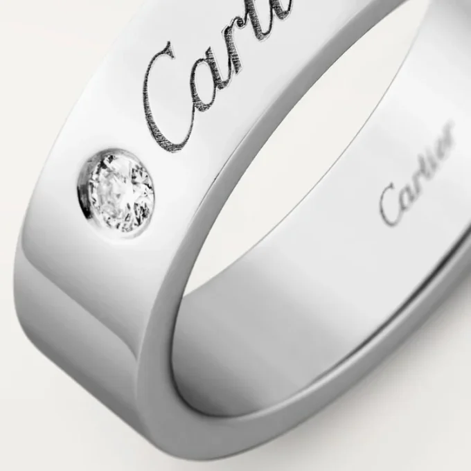 C De Cartier trouwring – platina, diamant – Cartier