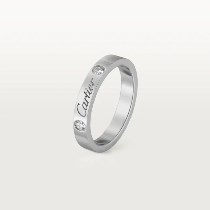 C De Cartier trouwring – platina, diamanten – Cartier