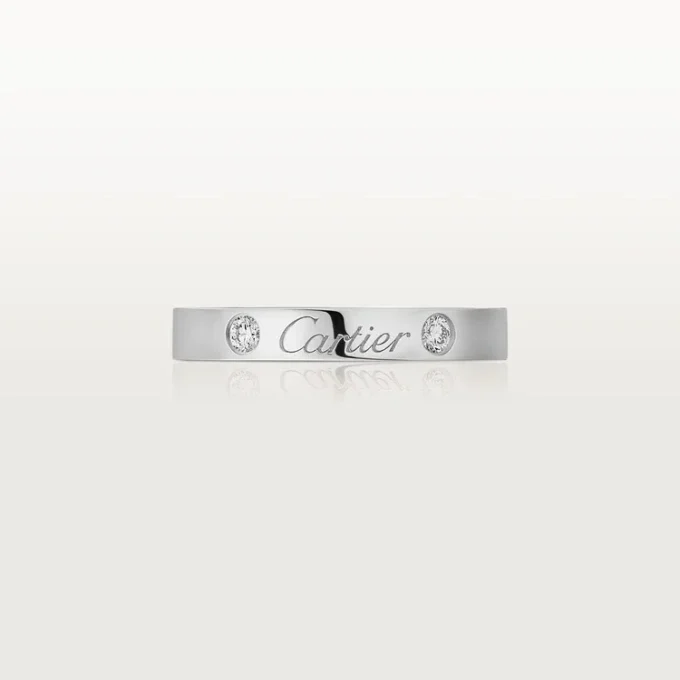 C De Cartier trouwring – platina, diamanten – Cartier