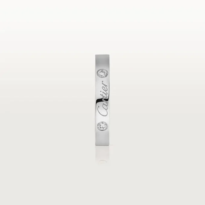 C De Cartier trouwring – platina, diamanten – Cartier