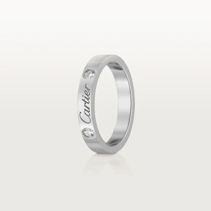 C De Cartier trouwring – platina, diamanten – Cartier
