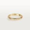 Cartier D’amour trouwring, 2,3 mm breed, bezet