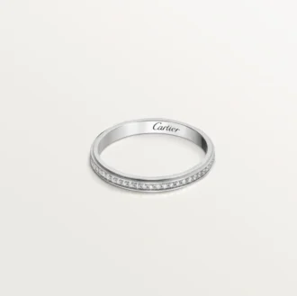 Cartier D’amour trouwring – Platina, diamanten – Cartier