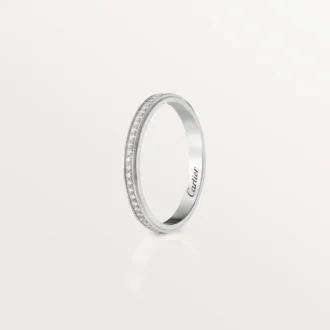 Cartier D’amour trouwring – Platina, diamanten – Cartier