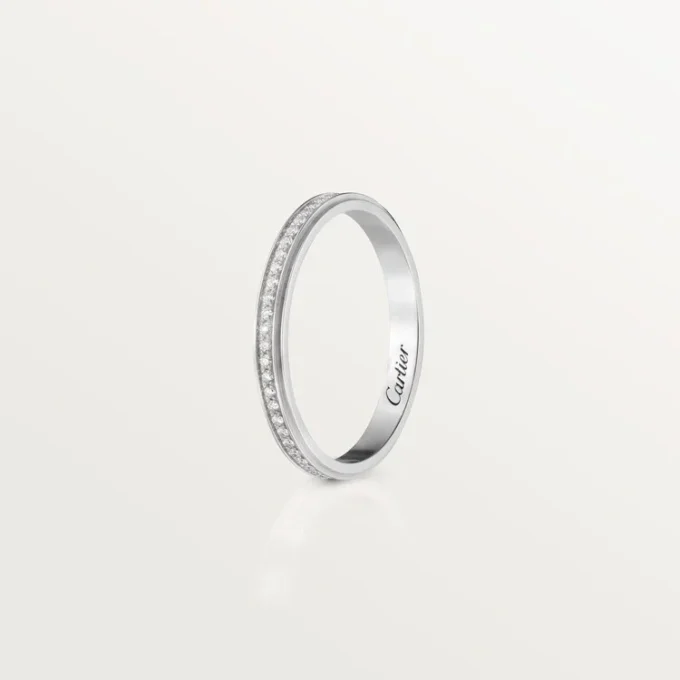 Cartier D’amour trouwring – Platina, diamanten – Cartier