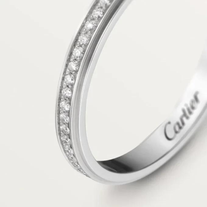 Cartier D’amour trouwring – Platina, diamanten – Cartier
