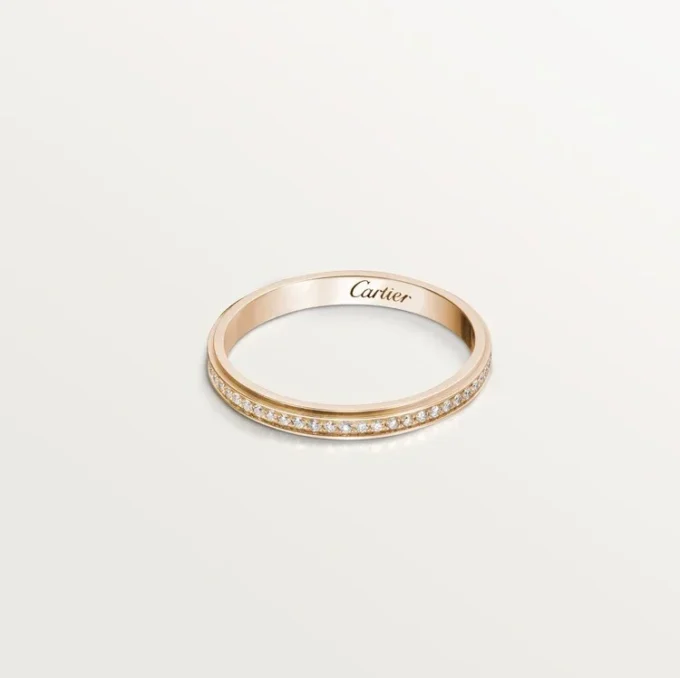 Cartier D’amour trouwring – Roségoud, diamanten – Cartier