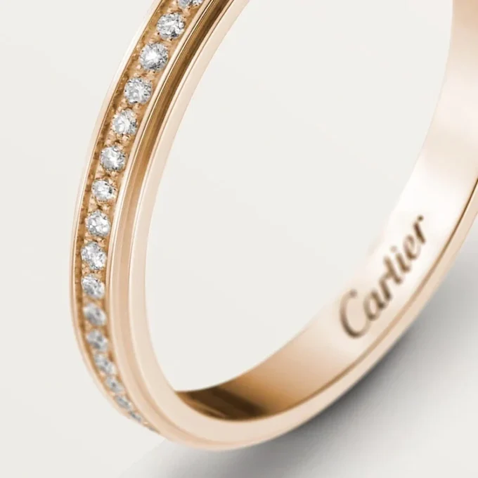 Cartier D’amour trouwring – Roségoud, diamanten – Cartier