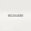 Cartier Destinee trouwring, 4,1 mm breed, bezet