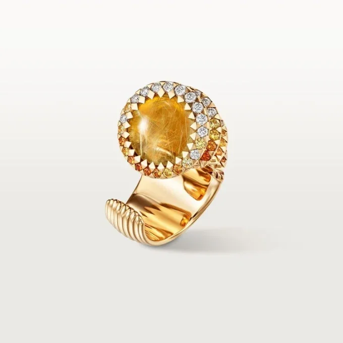 Cartier Libre Polymorph-ring, chalcedoon, diamanten