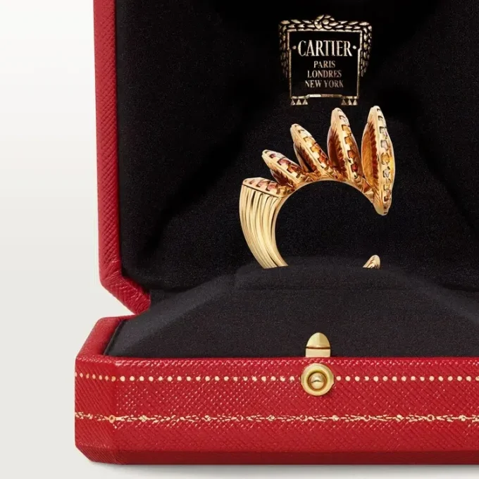 Cartier Libre Polymorph-ring, chalcedoon, diamanten