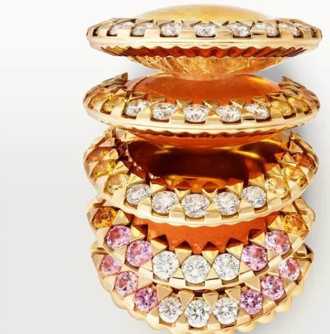 Cartier Libre Polymorph-ring, chalcedoon, diamanten