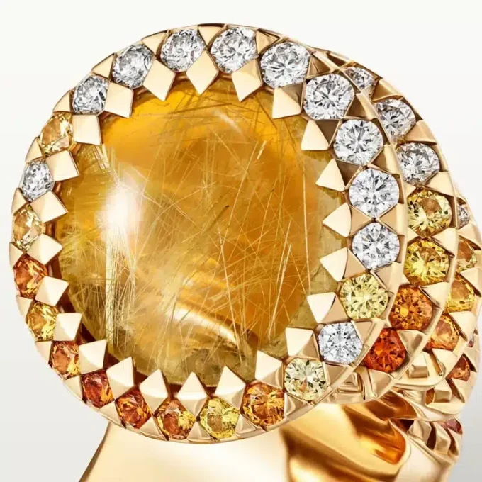 Cartier Libre Polymorph-ring, chalcedoon, diamanten