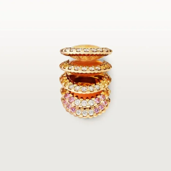 Cartier Libre Polymorph-ring, chalcedoon, diamanten
