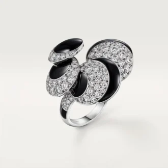 Cartier Libre Polymorph-ring, onyx, transformeerbaar