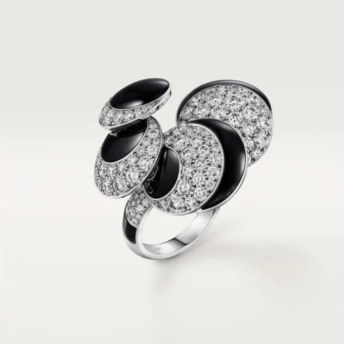 Cartier Libre Polymorph-ring, onyx, transformeerbaar