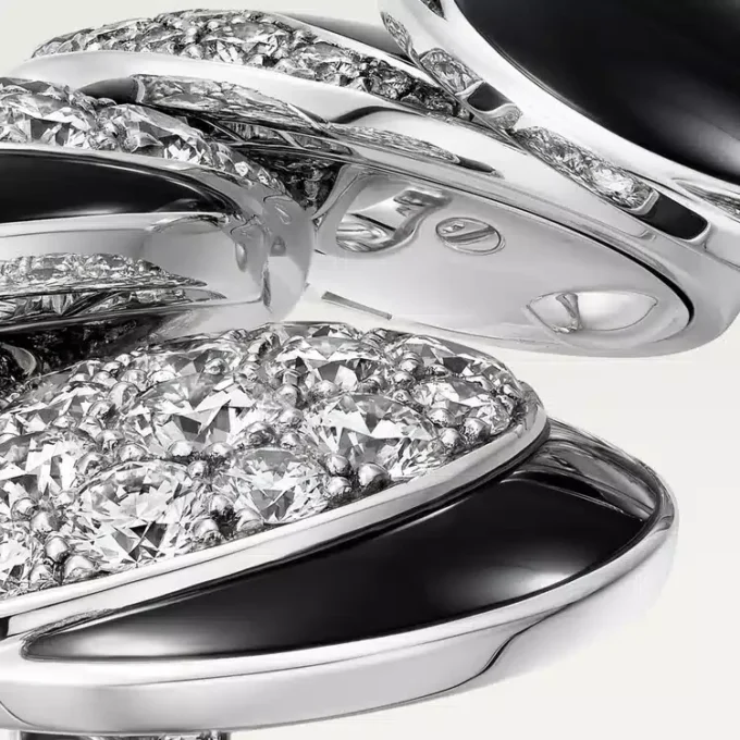 Cartier Libre Polymorph-ring, onyx, transformeerbaar